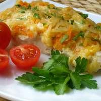 Рыба с помидорами и сыром по-гречески