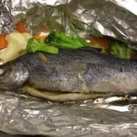 Запеченная рыба в фольге с овощами - шаг 8